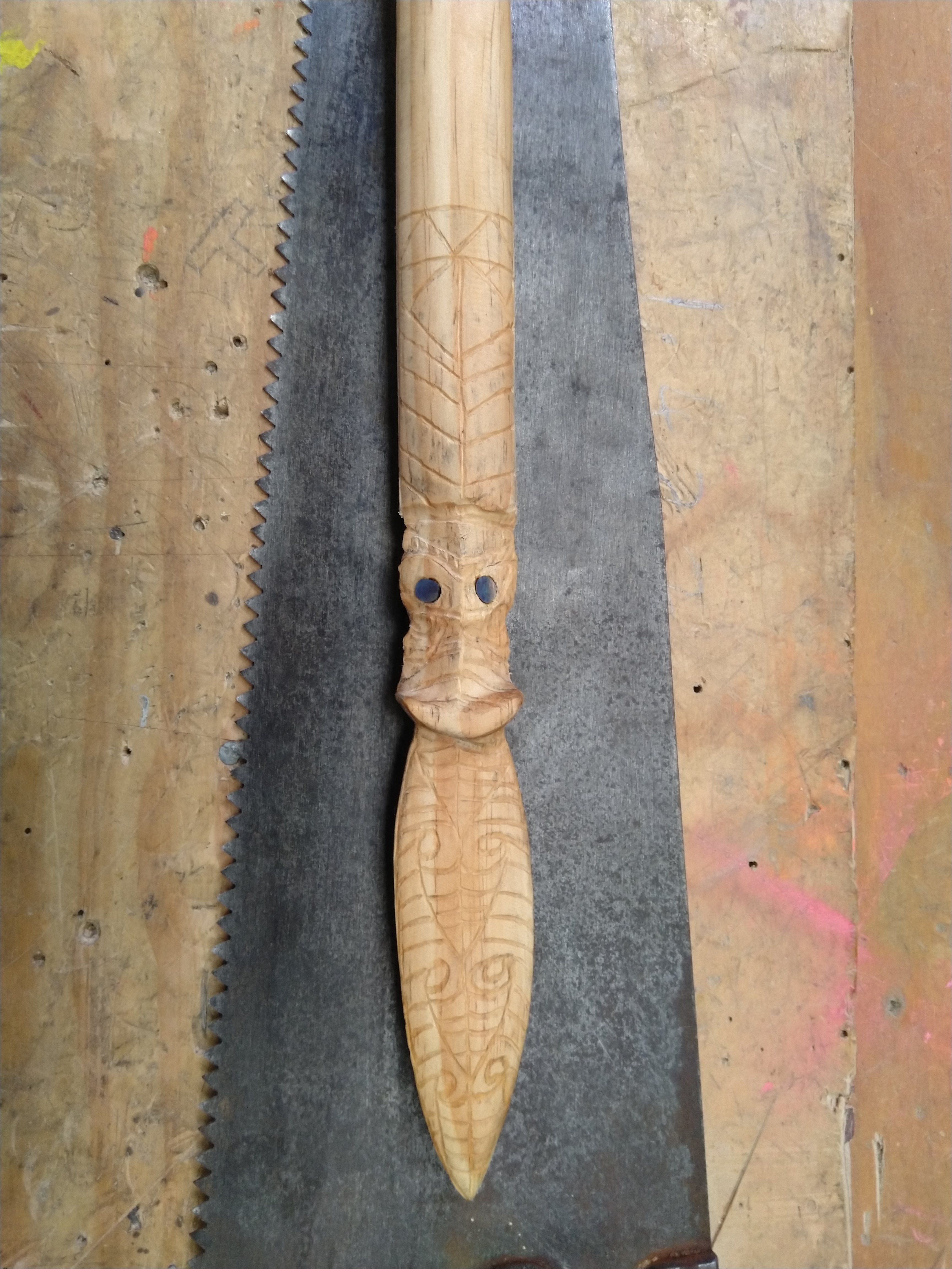 Ian's Taiaha close up.jpg