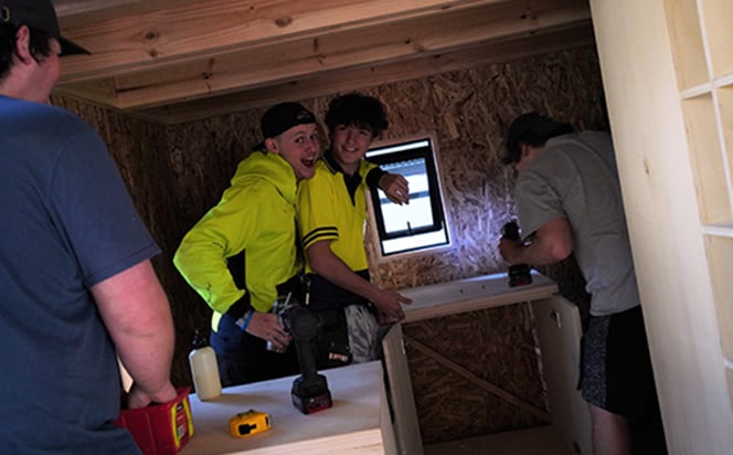No small feat High School students build tiny houses at Ara .jpg